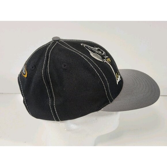 Troy Lee Designs "Ugly's In" Skull Motorhead Snapback Hat Cap Black Gray - Picture 4 of 6